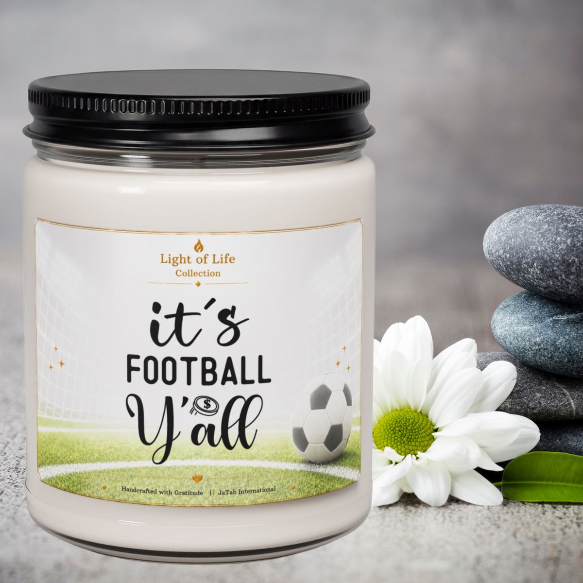 It's Football Ya'll, Personalized Soccer Football Candle, Soccer Lover Present, Funny Soccer Candle, Soccer Football Gift
