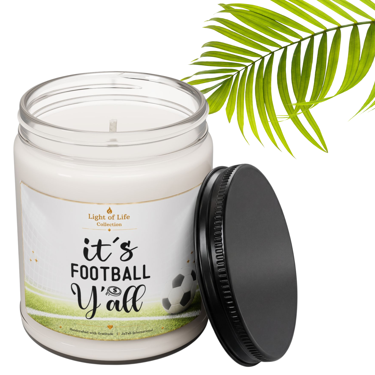It's Football Ya'll, Personalized Soccer Football Candle, Soccer Lover Present, Funny Soccer Candle, Soccer Football Gift