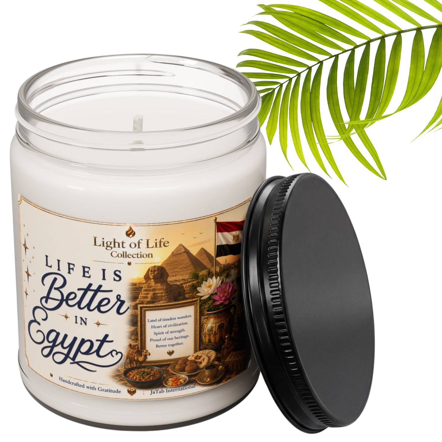 Life Is Better In Egypt Candle, Egyptian Travel Gift, Cairo Souvenir Scented Candle, Wanderlust Aesthetic Jar Decor, Egypt Vacation