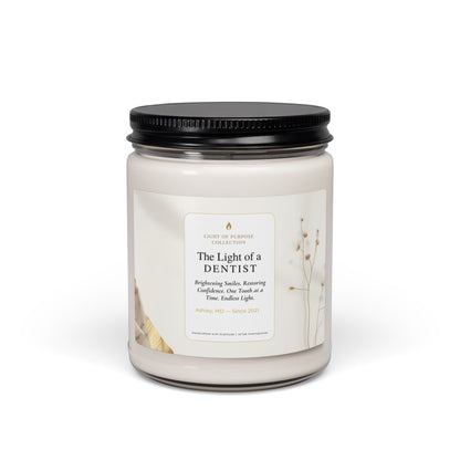 Gift for Dentist | Personalized Scented Candle | Customized Motivational Present | Profession Workplace Promotion | Career Gift
