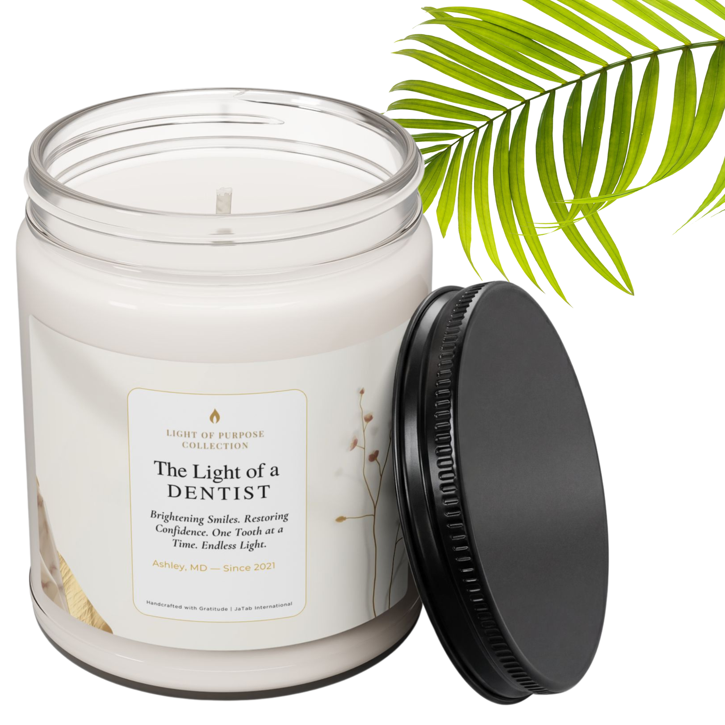 Gift for Dentist | Personalized Scented Candle | Customized Motivational Present | Profession Workplace Promotion | Career Gift
