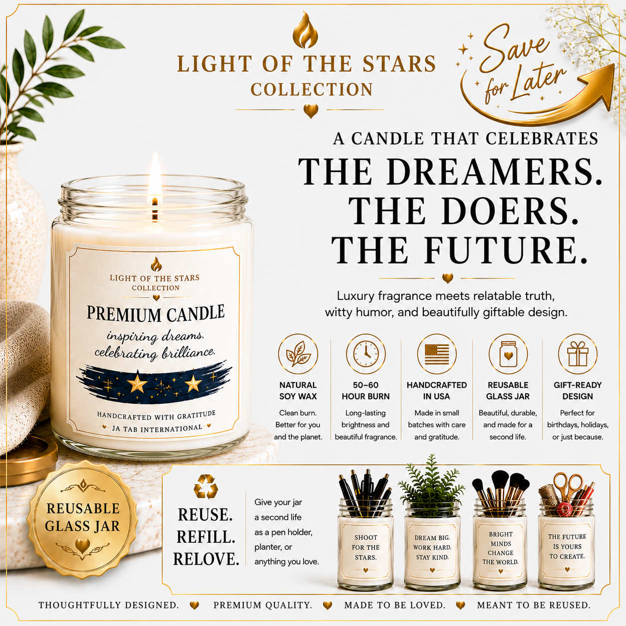 Aries Candle, Bold in Spirit Born to Lead, Zodiac Astrology Gift, Star Sign Horoscope, Aries the Ram, March April Birthday, Fire Sign