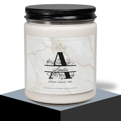 A Customized Motivational Gift | Personalized Scented Natural Soy Wax Candle | Monogrammed Unique Customizable Home Decor | Holiday Present