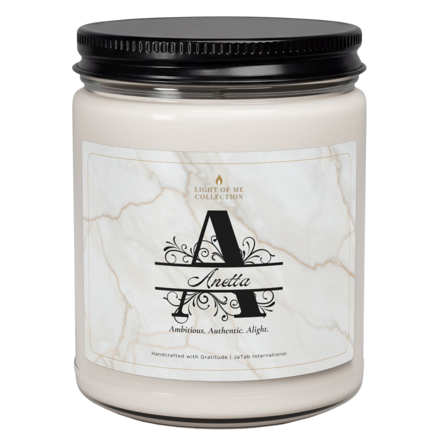 A Customized Motivational Gift | Personalized Scented Natural Soy Wax Candle | Monogrammed Unique Customizable Home Decor | Holiday Present