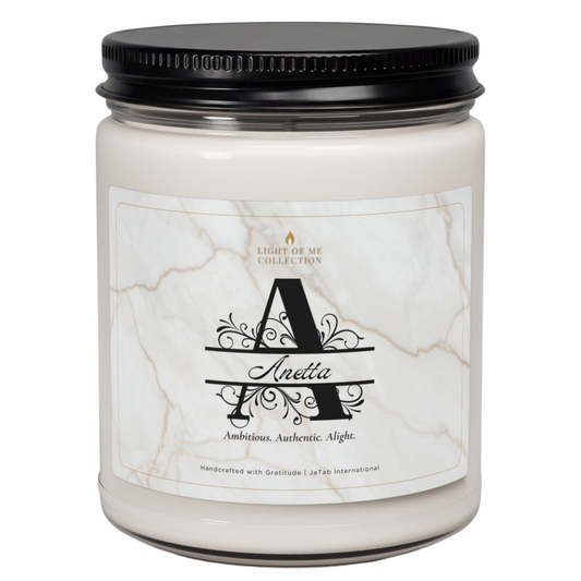 A Customized Motivational Gift | Personalized Scented Natural Soy Wax Candle | Monogrammed Unique Customizable Home Decor | Holiday Present