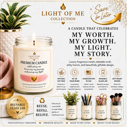 A Customized Motivational Gift | Personalized Scented Natural Soy Wax Candle | Monogrammed Unique Customizable Home Decor | Holiday Present