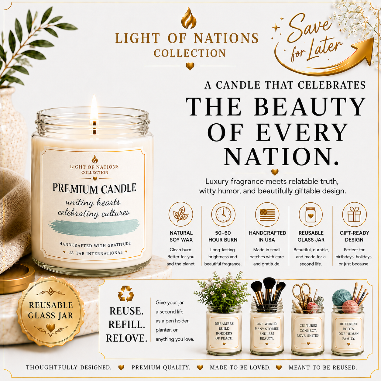 Dominican Republic Life is Better in DR Natural Soy Candle, Caribbean Travel Gift, Punta Cana Decor, Moving Away Souvenir, Homesick Gift