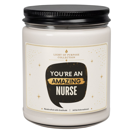 Amazing Nurse Candle, Nurse Appreciation Gift, Thank You For Nurses, Nursing Graduation Present, RN Gift, Healthcare Worker Birthday Gift