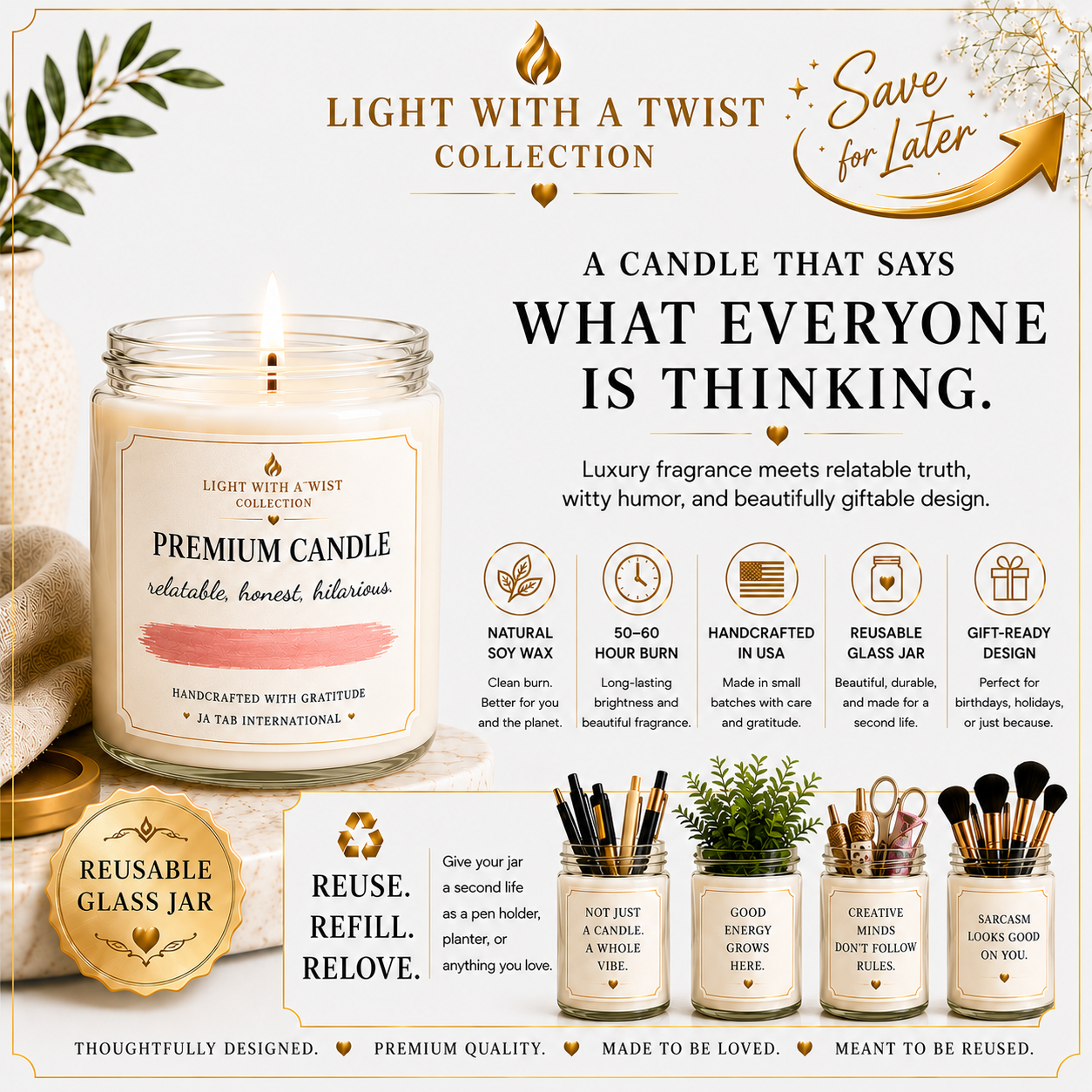 Warning: Work Environ, Zero Percent Motivation, Do Not Assign Tasks, Humor, Sarcastic Gift Candle, Office, Coworker Novelty Gift