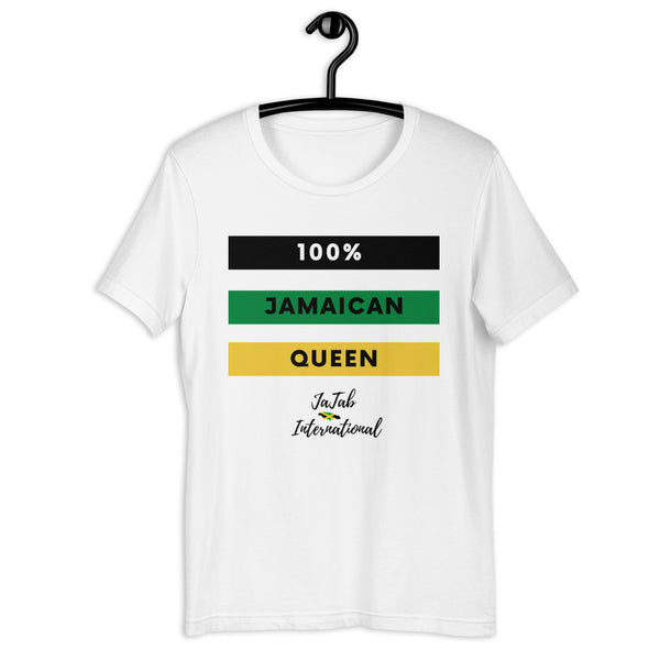 KS-QON BENG Jamaica Flag Print Men's Short Sleeve Shirt Casual